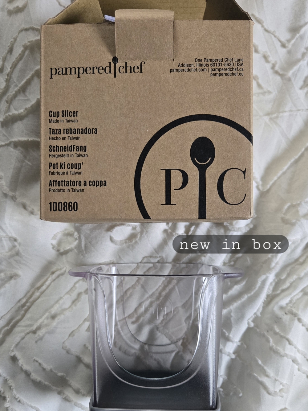 Pampered Chef Clear Cup Slicer